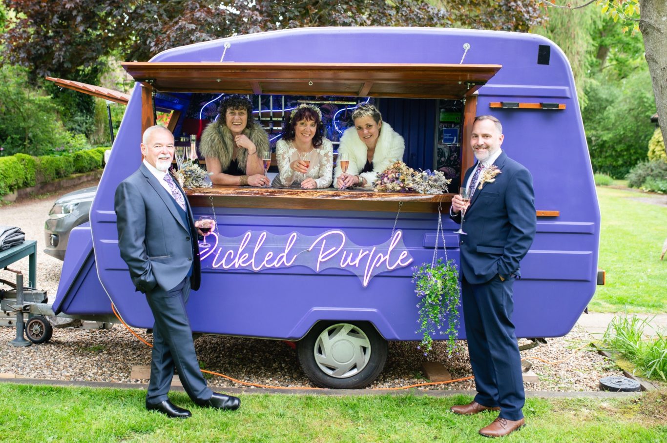 Officially Married Pickled purple wedding